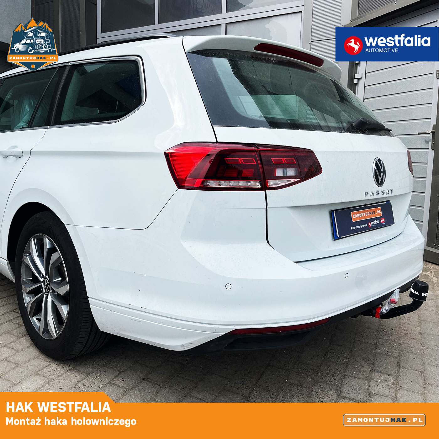 Hak Westfalia zamontowany w Volkswagenie Passacie p